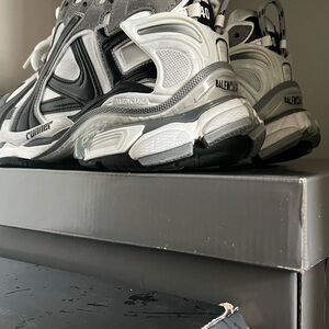 Balenciaga Black and Gray Athletic Shoes